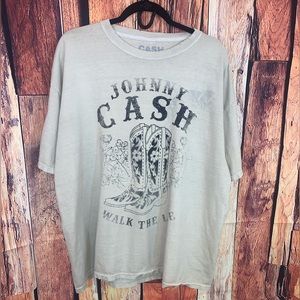 Johnny Cash Walk The Line Band T-Shirt